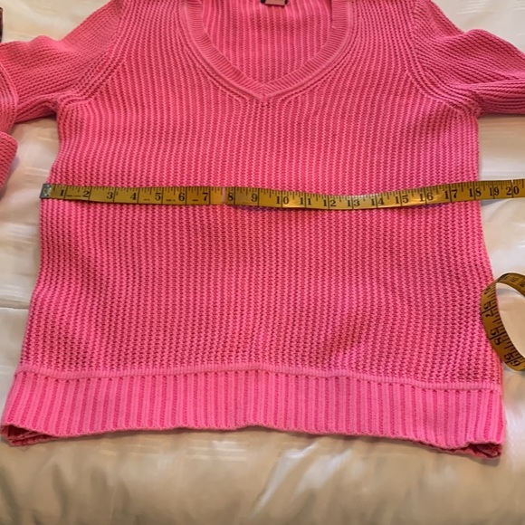 J. Crew Pink Knit Long Sleeve Sweater size XL - Picture 7 of 15